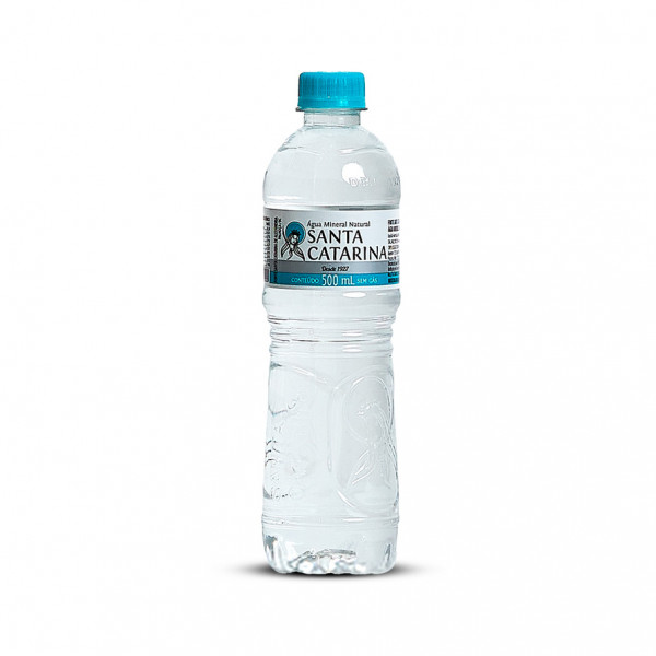 Agua Mineral 500ML Sem Gás Descartável-Santa Catarina (Fardo 12 Unid)