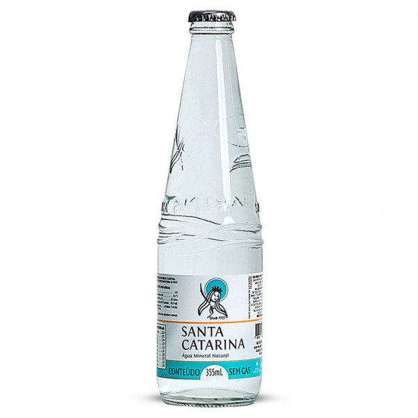 Agua Mineral 355ML Sem Gás Vidro Retornável-Santa Catarina (Dúzia)