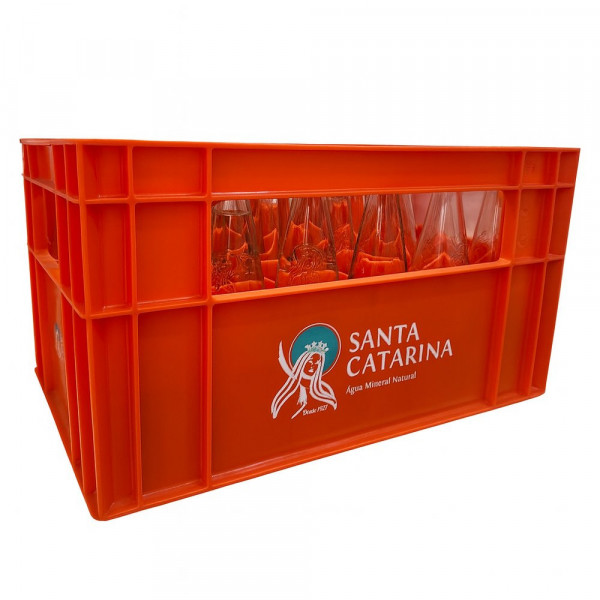 Engradado Plástico Para Água Vidro 355/500ML (24 Garrafas)