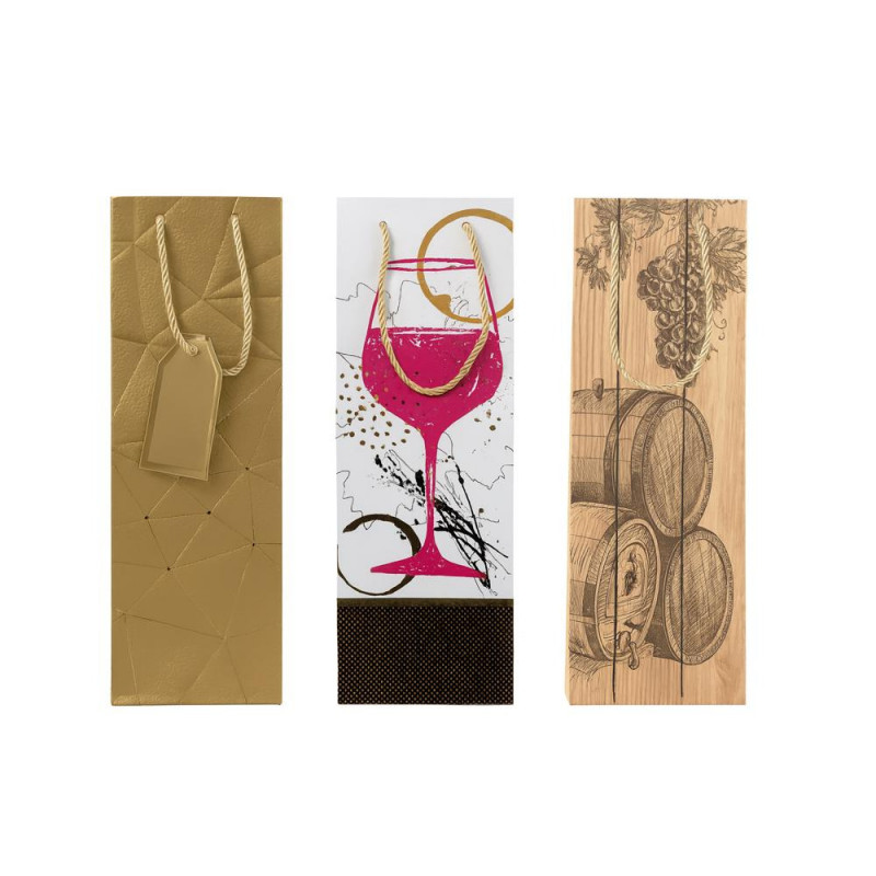 Sacola de Papel de Presente para Garrafas-Estampas Diversas